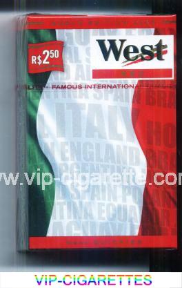 West Red World cigarettes Edition 2006 Italy hard box