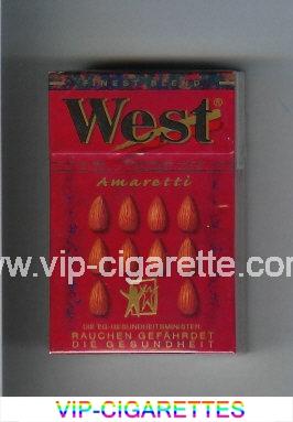 West 'R' Amaretti Finest Blend cigarettes hard box