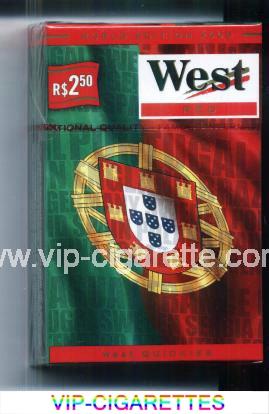 West Red World cigarettes Edition 2006 Portugal hard box