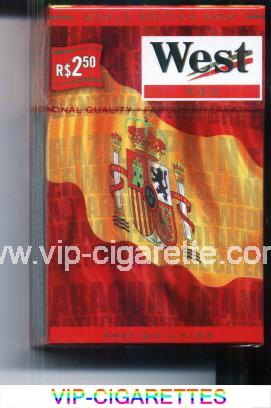 West Red World cigarettes Edition 2006 Spain hard box