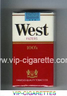 West Filters 100s cigarettes soft box