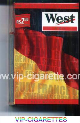 West Red World cigarettes Edition 2006 Germany hard box