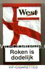 West Red World cigarettes Edition 2006 England hard box
