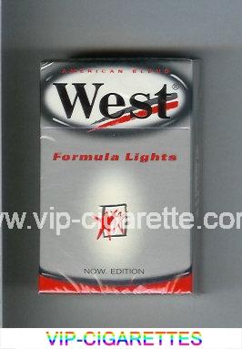 West 'R' Formula Lights American Blend cigarettes hard box