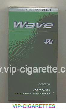 Wave 100s Menthol cigarettes hard box
