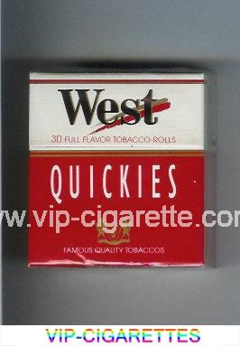West Quickies 30 Full Flavor cigarettes hard box