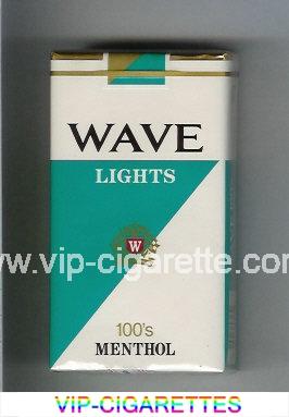 Wave Lights 100s Menthol cigarettes soft box