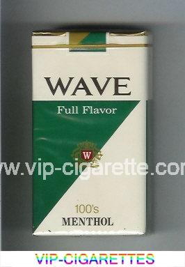 Wave Full Flavor 100s Menthol cigarettes soft box