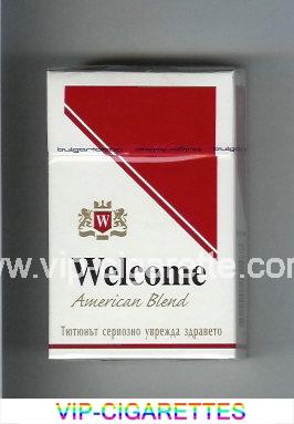 Welcome American Blend cigarettes hard box