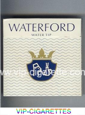 Waterford Water Tip cigarettes wide flat hard box