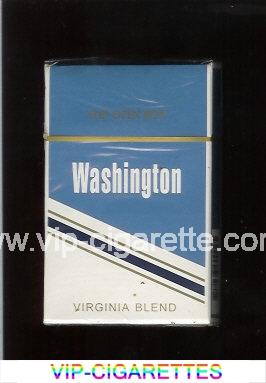 Washington Virginia Blend cigarettes blue and white hard box