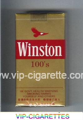 Winston 100s cigarettes gold soft box