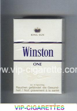 Winston One cigarettes hard box