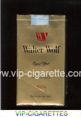 Walter Wolf Original Blend 100s cigarettes gold soft box