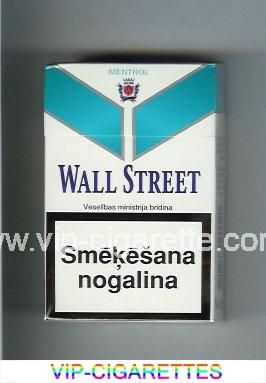 Wall Street Menthol cigarettes hard box