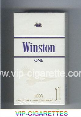 Winston One 1 100s cigarettes hard box