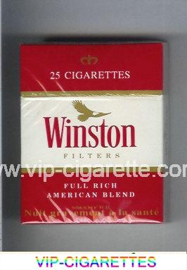 Winston Filters 25 cigarettes hard box