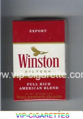 Winston Filter cigarettes hard box
