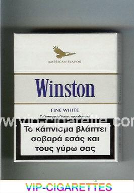  In Stock Winston American Flavor Fine White 25s cigarettes hard box Online