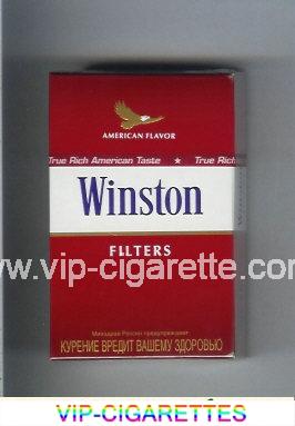  In Stock Winston with eagle from above on the top American Flavor Filters cigarettes hard box Online