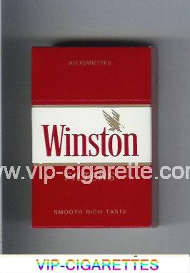 Winston with eagle from above in the right cigarettes hard box