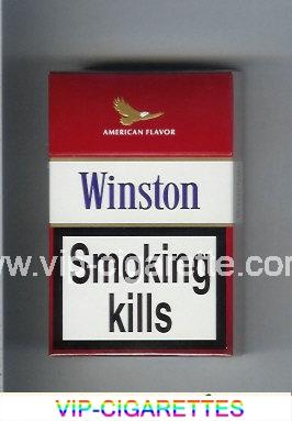 Winston American Flavor Classic Red cigarettes hard box