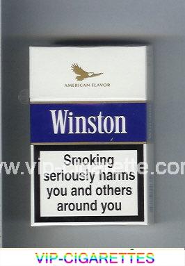 Winston American Flavor Balanced Blue cigarettes hard box