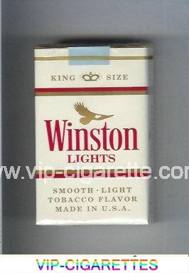 Winston Lights cigarettes White soft box
