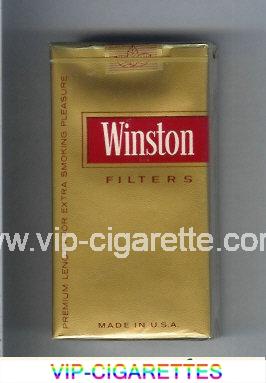 Winston gold Filters 100s cigarettes soft box