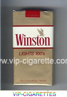  In Stock Winston with eagle from above in the right Lights 100s cigarettes soft box Online