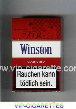 Winston collection version Classic Red 70s cigarettes hard box