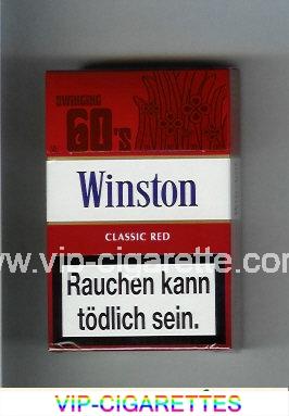 Winston collection version Classic Red 60s cigarettes hard box
