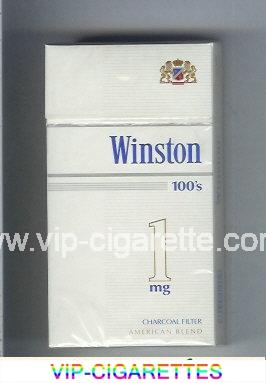 Winston Charcoal Filter 1 mg 100s cigarettes hard box