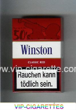  In Stock Winston collection version Classic Red 50s cigarettes hard box Online