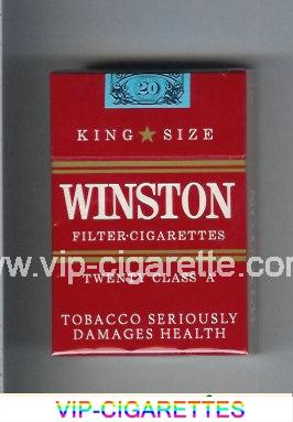 Winston Twenty red cigarettes hard box
