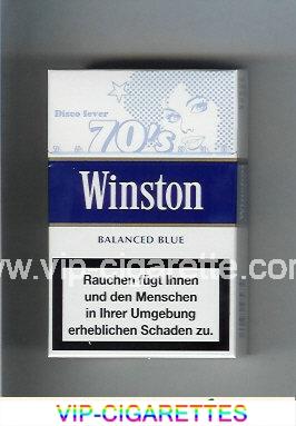 Winston collection version Balanced Blue 70s cigarettes hard box