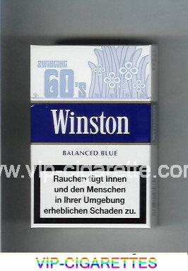 Winston collection version Balanced Blue 60s cigarettes hard box